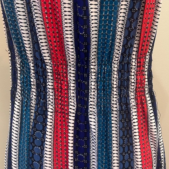 Seven Islands | Size Medium Multi-Colored Striped Maxi Dress - Picture 7 of 9